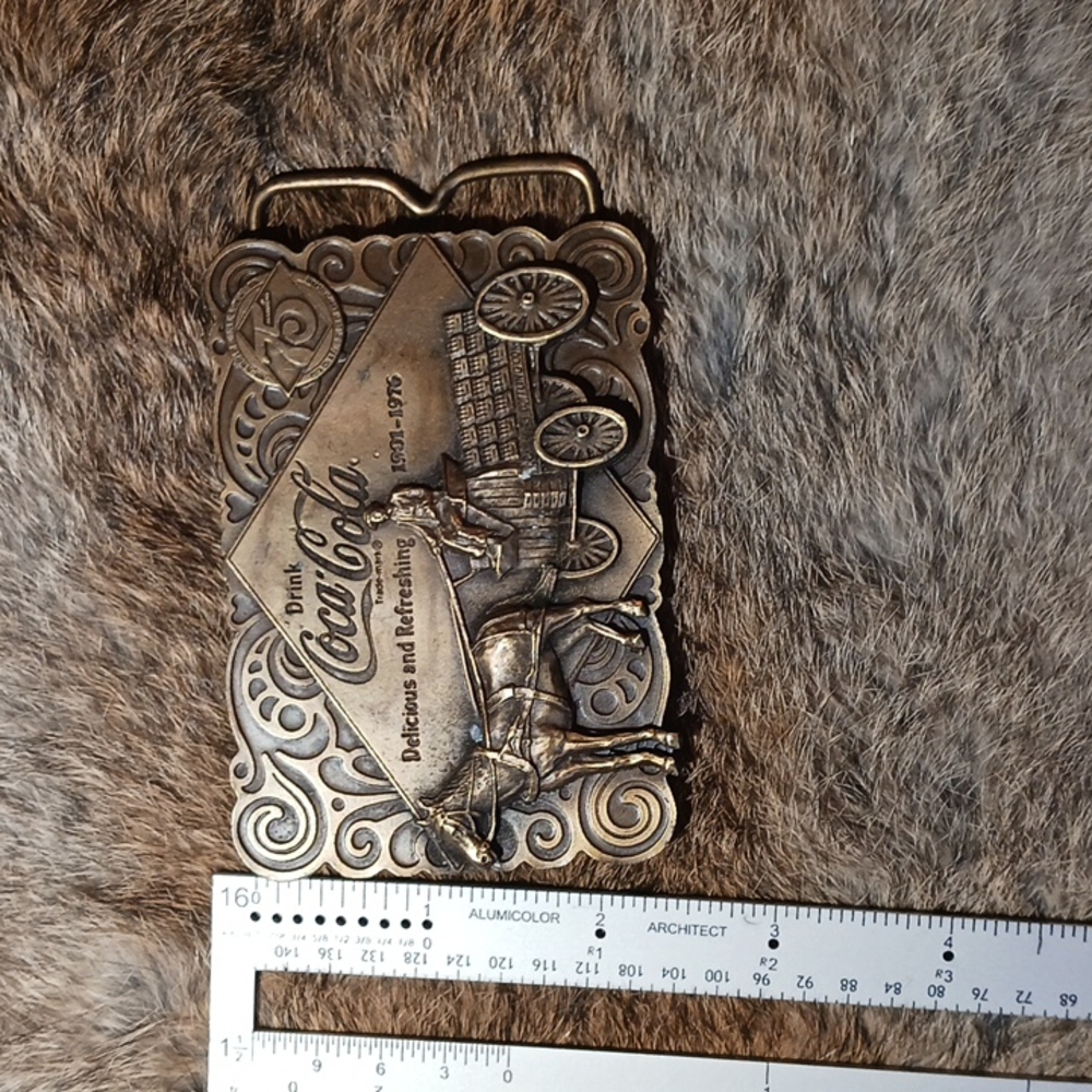 Vintage Coca-Cola Belt Buckle With bottle opener on back